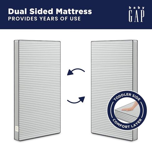 Gap babyGap TrueSleep Crib and Toddler Mattress - Waterproof - GREENGUARD Gold Certified – Temperature Regulating – Moisture Wicking in Saudi Arabia