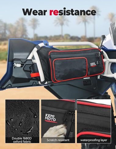KEMIMOTO X3 Door Bags, Front and Rear Door Bags Compatible with 2017-2024 Can Am Maverick X3 Max X DS RS MR Turbo RR, Pack of 4 in Saudi Arabia