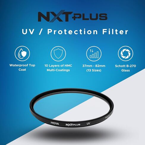 هويا فلتر زجاجي باطار رفيع متعدد الطبقات مقاس 62 ملم NXT Plus UV HMC in Saudi Arabia