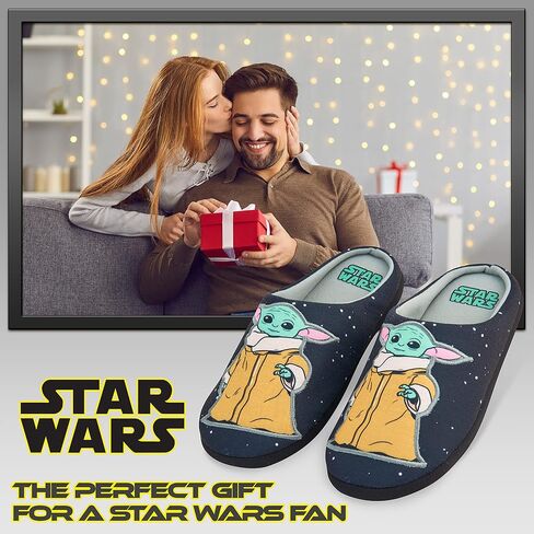Slippers للرجال ديزني - بيبي يودا الداخلي أحذية لا تنزلق - هدايا له in Saudi Arabia