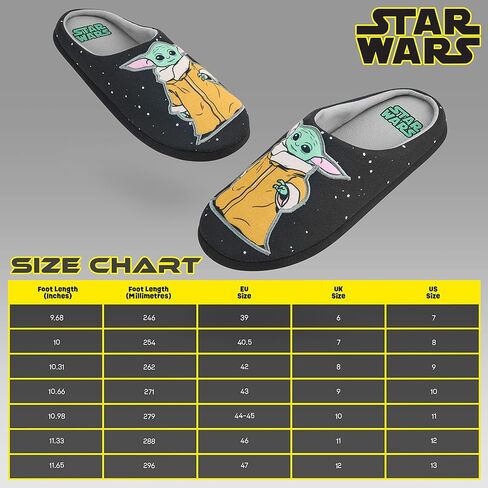 Slippers للرجال ديزني - بيبي يودا الداخلي أحذية لا تنزلق - هدايا له in Saudi Arabia