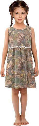 فستان Ollabaky الفتيات بلا أكمام عارضة دبابة تلعب لباس الصيف صيف Sundress للطفل الصغير الفتاة 2-8T in Kuwait