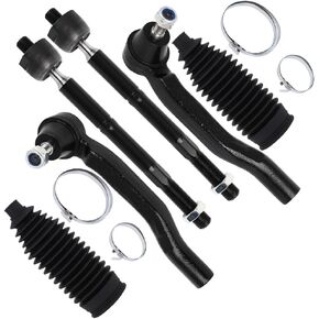 SCITOO 6pcs Suspension Kit For 2011-2020 For Toyota for Sienna w/Suspension Parts Inner Tie Rod End Outer Tie Rod End w/Boots