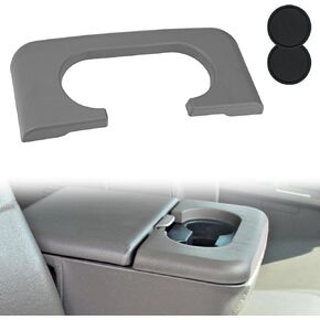 Center Console Cup Holder Armrest Replacement Pad Grey Compatible with Ford F250 F350 F450 1999-2010 Center Console Armrest Pad