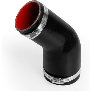 45 درجة 2.5 "إلى 3" خرطوم مقرنة مخفض السيليكون مع مشابك 2pcs