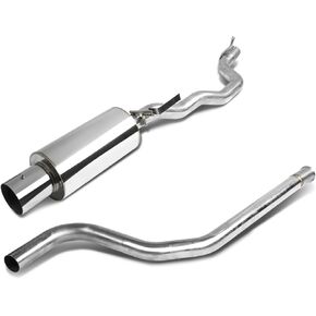 DNA MOTORING CBE-CCV95 Stainless Steel Cat Back Exhaust System [Compatible with 95-02 Chevy Cavalier / 95-02 Pontiac Sunfire]