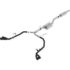 Borla 140816CB Cat-Back Performance نظام العادم لعام 2020-2023 Jeep Galdiator JT 3.V6 T-304 Stains Stail Steel ATAK SOUND DUAL SIDE SIDE DUAL