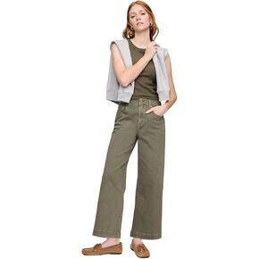 GAP Women's Wide Leg Cropped Jeans