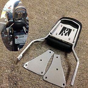 HTTMT MT147-F Flame Backrest Sissy Bar Compatible with Kawasaki Vulcan 1500 Classic All Years 1986-2013
