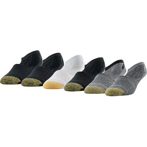 GOLDTOE Men's Eastport Ultra Low Invisible Socks, 6-Pairs
