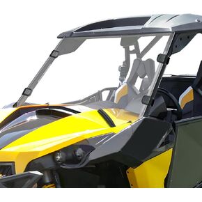 StarknightMT Front Maverick Windshield Scratch Proof PC Full Windshield Compatible With 2013-2018 Maverick 1000R / Max / Turbo / Turbo Max - Heavy Duty Clear