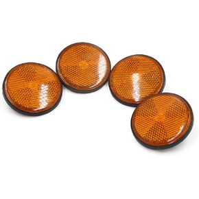 UXCELL 4PCS 6MM THREAL DIA TYPE TYPE FIME العاكس لدراجة نارية الدراجات البخارية العنبر