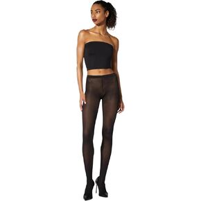 Wolford Travel Tights for Women Graphic Jacquard Pattern Mat Finish Knitted Heel Waistband Sustainable Dye Light Leg Support