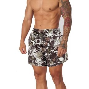 شورتات CAMO MANS Y2K عارضة صيف الرباط الممولة السراويل القصيرة الرجال القطن CAMO تعرق كرة السلة الشارع