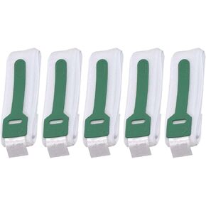 Straps with Silicone tie, Urine Drainage Support Strap/Catheter Leg Bag Support Strap, Soft Elastic Fabric and Comfortable Silicone Tie, Size 3.8cm X 58cm. (Pack of 5)