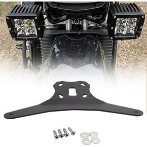 Spotlight Light Bracket for Suzuki DR650 1996-2021, Carbon Steel Auxiliary Light Rack Mounting Rod Holder, Motorcycle Addition Light Rack for Suzuki