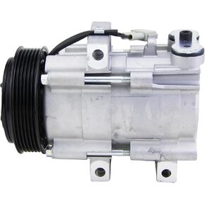 AC Compressor with A/C Clutch Compatible with Ford F-150 F-250 F-350 F-450 Air Conditioner Compressor CO 101290C 1997-2004