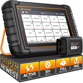 2025 Foxwell SCANNERS NT809BT ثنائية الاتجاه ، جميع الماسح الضوئي للسيارات مع 30 صيانة ، قارئ رمز لاسلكي لجميع المركبات ، أدوات تشخيص السيارات الدقيقة ، FCA Support Orange