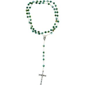 Crystal Rosary Beads for First Communion (Emerald)