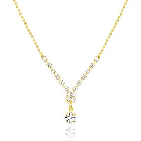 14K Gold Plated CZ Solitaire Netlace for Women • Princess Cut Square Rectangle Rhombus Zirconia Zirconia Diamond Jewelry • Charnish Free legal [CZN]