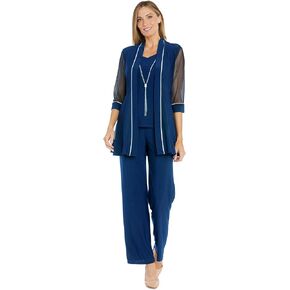 R&M Richards Women's Classic Pants Set