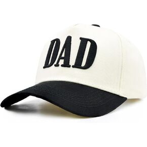 Dad Hats for Men, Vintage Two Tone Hat, New Dad Gifts for Husband, Fathers Day Birthday Gifts from Daughter Son Wife