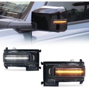 Archaic LED Side Mirror Light Compatible with Ford Bronco/Bronco Sport 2021-2025,Side Mirror Marker Lights w/Amber or White DRL