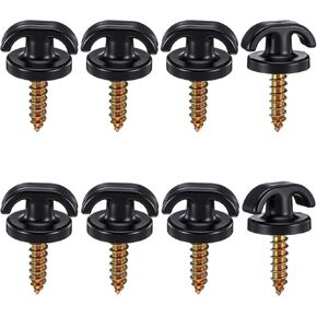 8PCS Car Small Cargo Net Hook, Cargo Net Replacement Hooks Tie Down Hanging Fastener Hardware Kit Trunk Screw Universal Mesh Pocket Hook for Most Cars