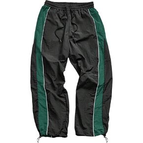 SHENHE Men's Y2k Wide Leg Color Block Baggy Parachute Pants Hip Hop Track Trousers Streetwear in Saudi Arabia