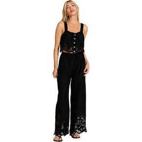 Women's Swimwear Flora Broderie Tank Swimsuit Cover Up