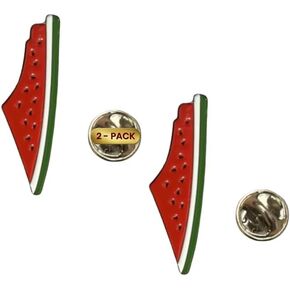 Metal Palestine Watermelon Flag Lapel Pins – Patriotic Palestinian Badge Pins