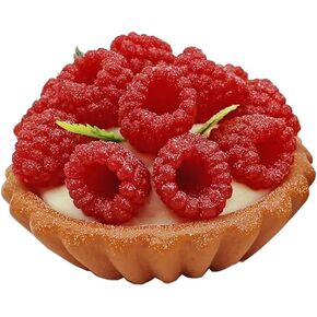 Artificial Food Egg Tart Models Realistic Simulated Fruit Egg Tart Fake Dessert Cupcake Photography Prop for Home Kitchen Display Decoration (Style 01)