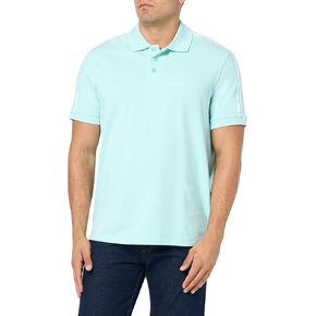 Armani Exchange Men Fit Stretch Cotton Signature Logo Polo