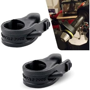 Pack-2 دراجة نارية مقود Rocker Rest Accelerator Auxiliary ، ABS مقطع خنق معدل ، قبضة مساعدة الخانق المقاومة للماء ، Universal للدراجات النارية الدراجة على الطريق الدراجات البخارية (أسود)