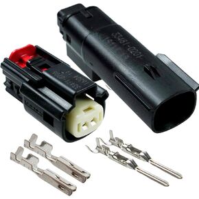 موصل سلك Molex Black 2 دبوس من الذكور والإناث ، Harley مقاومة للماء ، مجموعة مختومة ، MX150 W/CPA