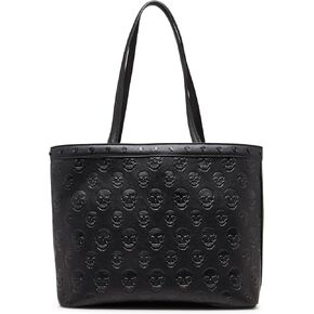 Betsey Johnson Skull Boss Tote ، Black