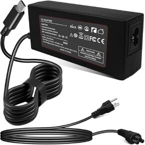 65W USB-C شاحن بطارية محول الطاقة لشاحن بطارية NOCO GBC011 NOCO BOOST X GBX45 GBX55 GBX75 GBX155 وتعزيز الهواء AX65 Ultrasafe Portable Jump Starter Cord