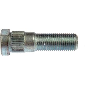 Dorman 610-502 M14-1.50 Serrated Wheel Stud with Clip Head - 16.02mm Knurl, 50mm Length Compatible with Select Chrysler/Dodge Models, 10 Pack
