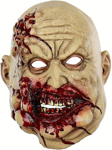 مخيف الجزار الجزار القديسين أقنعة ، قناع الهالوين الفم الدموي للبالغين ، زاحف هالوين مصاص دماء أقنعة الوجه الكامل ، قناع الرعب آكلي لحوم البشر. قناع تأثيري الأشرار الميت الشرير للرجل امرأة تنكر حزب الشر in Kuwait