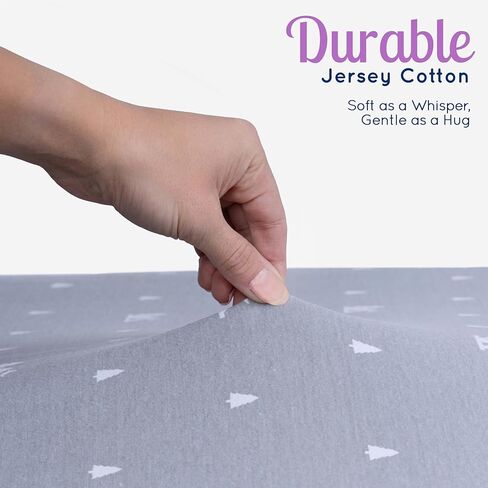 GROW WILD Pack n Play Sheets | Mini Crib Sheets 3-Pack, Soft Pack and Play Sheets, Premium Bassinet Sheet, Blue White Gray Stars Constellations in Saudi Arabia