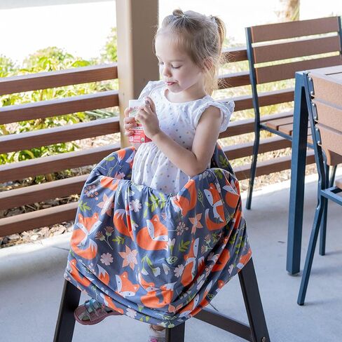 PIP+HARDY Baby Nursing & Breastfeeding Cover, One Size fits Most, Baby Car Seat Cover with Spandex, Car Seat Covers for Babies, Carseat Cover, Washable High Chair Cover, Newborn Baby Essentials in Saudi Arabia