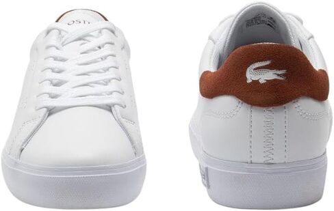 Lacoste Women's Powercourt Fashion Sneaker Wht/Purp 8 Medium US in Saudi Arabia