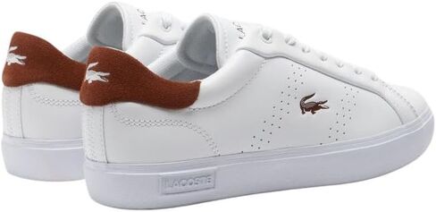 Lacoste Women's Powercourt Fashion Sneaker Wht/Purp 8 Medium US in Saudi Arabia