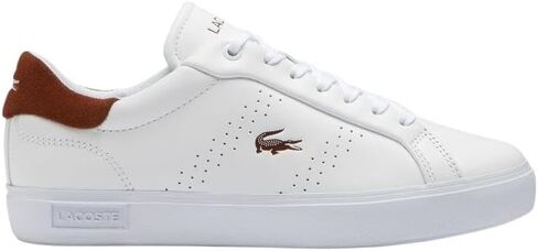 Lacoste Women's Powercourt Fashion Sneaker Wht/Purp 8 Medium US in Saudi Arabia
