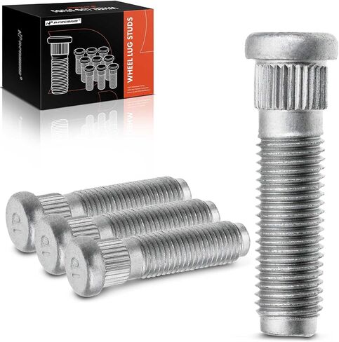 A-premium 4pcs عجلات الأزرار M12x1.50 و 33 مم مسننة طويلة متوافقة مع شيفروليه aveo aveo5 bear Spark Pontiac G3 Wave5 in Kuwait
