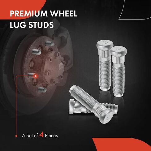 A-premium 4pcs عجلات الأزرار M12x1.50 و 33 مم مسننة طويلة متوافقة مع شيفروليه aveo aveo5 bear Spark Pontiac G3 Wave5 in Kuwait