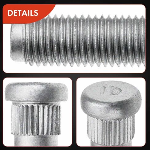 A-premium 4pcs عجلات الأزرار M12x1.50 و 33 مم مسننة طويلة متوافقة مع شيفروليه aveo aveo5 bear Spark Pontiac G3 Wave5 in Kuwait