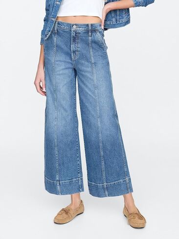 GAP Women's Wide Leg Cropped Jeans in Saudi Arabia