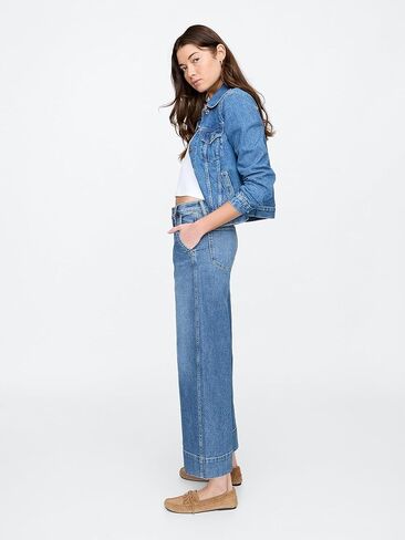 GAP Women's Wide Leg Cropped Jeans in Saudi Arabia
