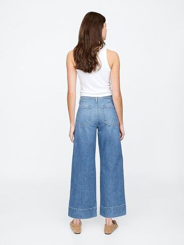 GAP Women's Wide Leg Cropped Jeans in Saudi Arabia